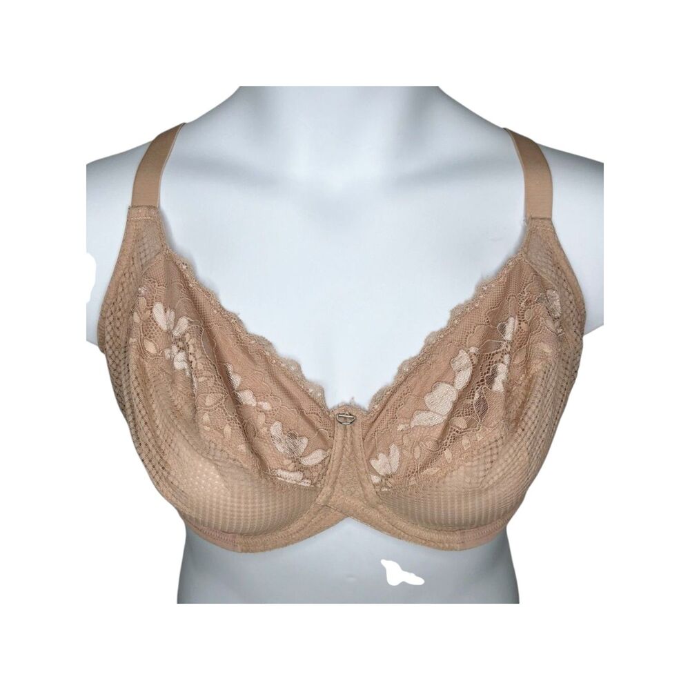 Curvy Kate Delightfull Full Cup Bra sz 40H (US) / 40FF (UK) * Latte Tan Nude